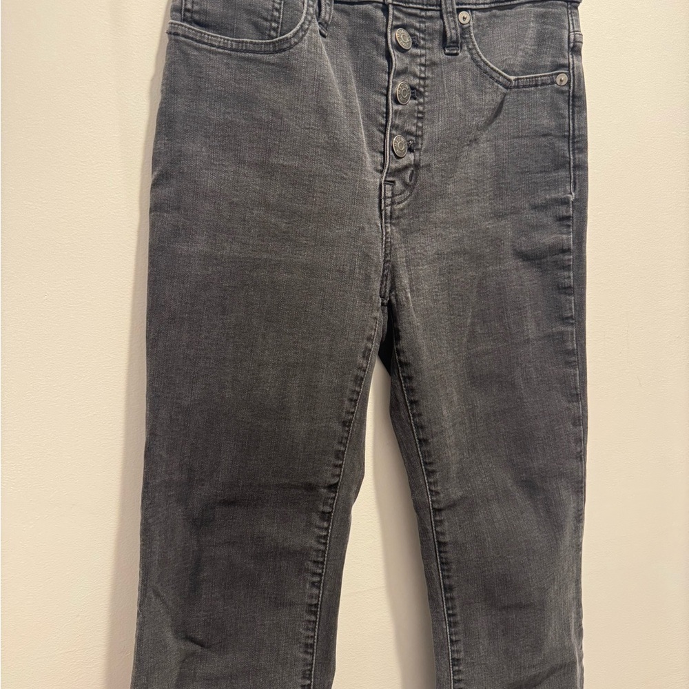 Madewell Black High-Rise Cali Demi-Boot Straight Leg Jeans - Picture 3 of 6